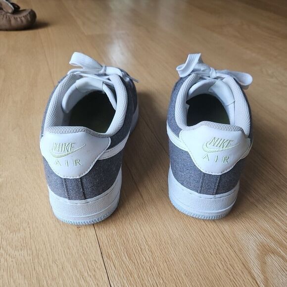Nike Air Force 1 Low Recycled Canvas Men’s Size 10 Iron Grey‎ CN0866-002, EUC - Picture 4 of 8
